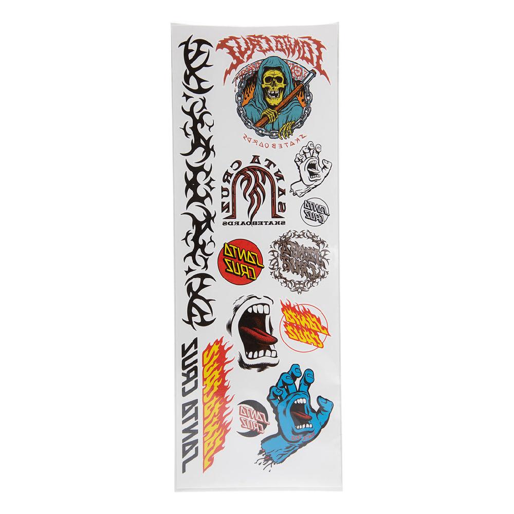 Santa Cruz Skateboards Tatted Santa Cruz Temporary Tattoo Set