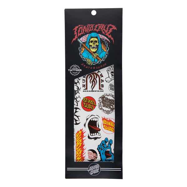 santa cruz skateboards Tatted Santa Cruz Temporary Tattoo Set
