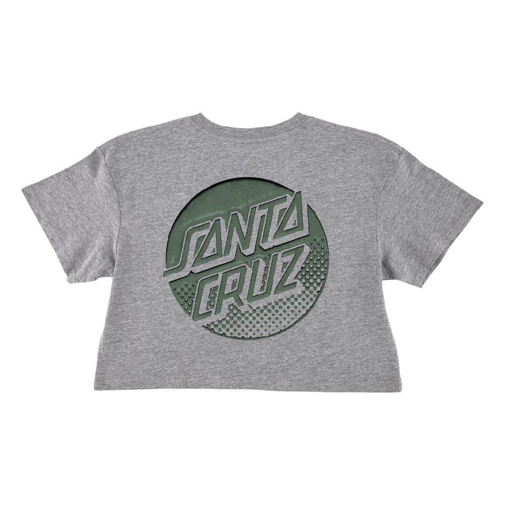 Santa Cruz Skateboards Tone Stamped Dot Womens Santa Cruz Crop T-Shirt