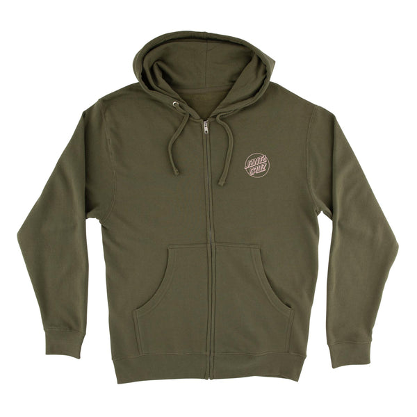 santa cruz skateboards Tone Stamped Dot Womens Santa Cruz Zip Hoodie