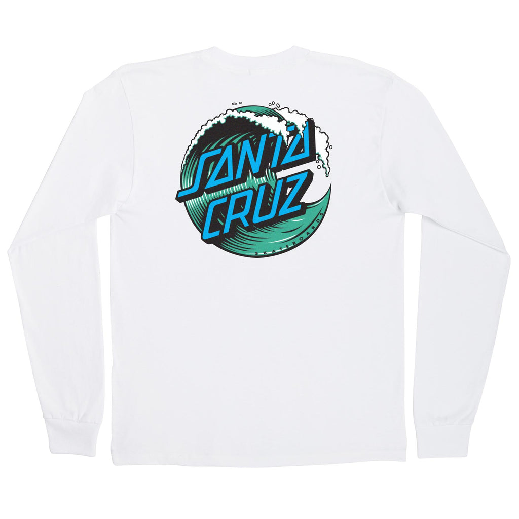 Santa Cruz Skateboards Wave Dot Mens Santa Cruz Longsleeve T-Shirt