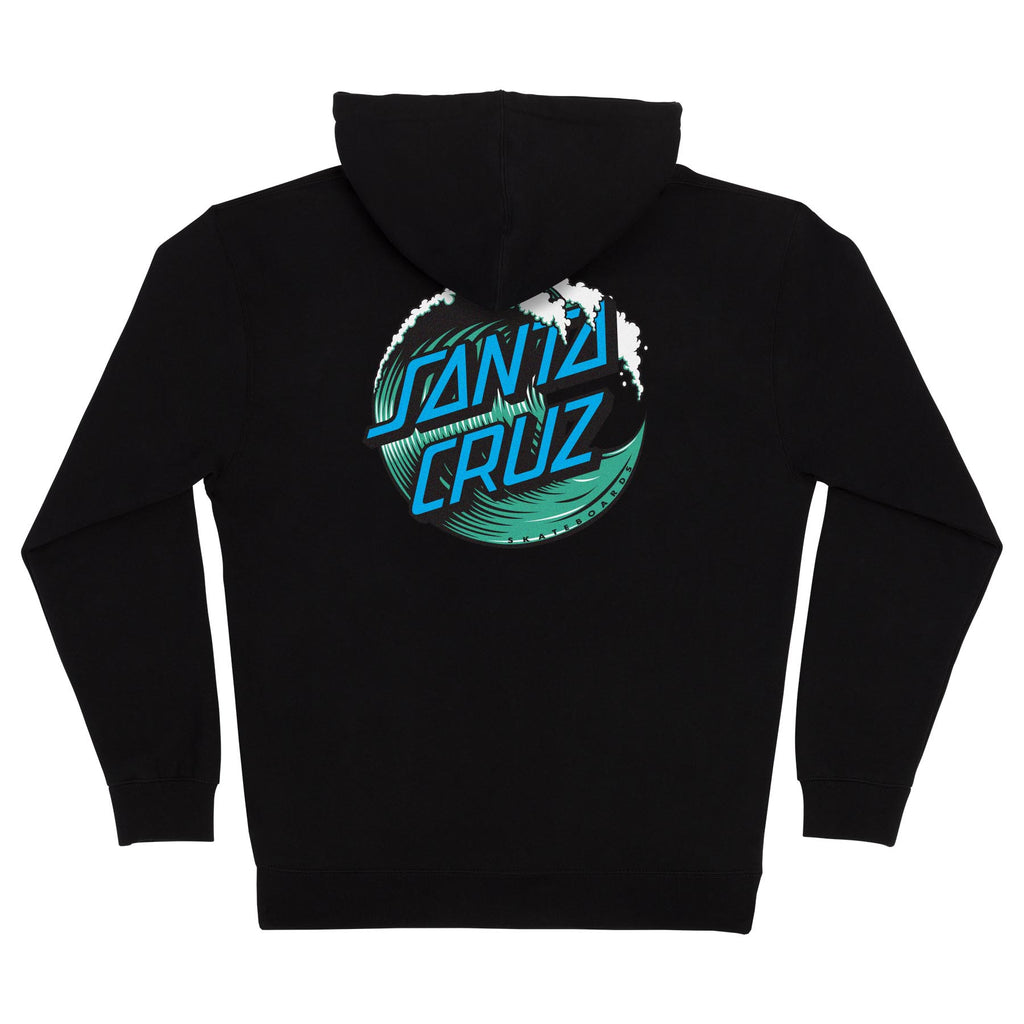Santa Cruz Skateboards Wave Dot Mens Santa Cruz Zip Hoodie