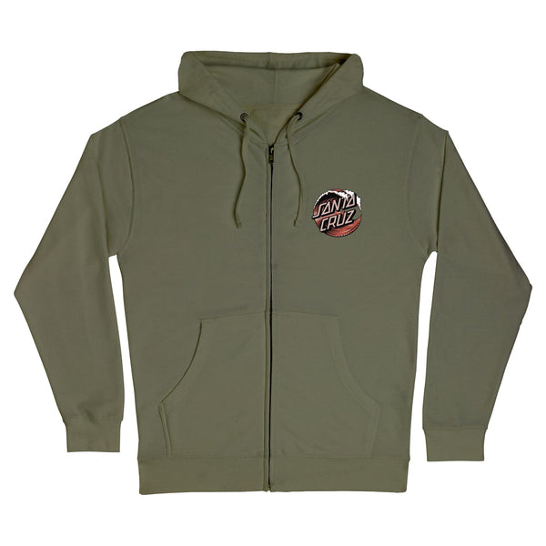 santa cruz skateboards Wave Dot Mens Santa Cruz Zip Hoodie