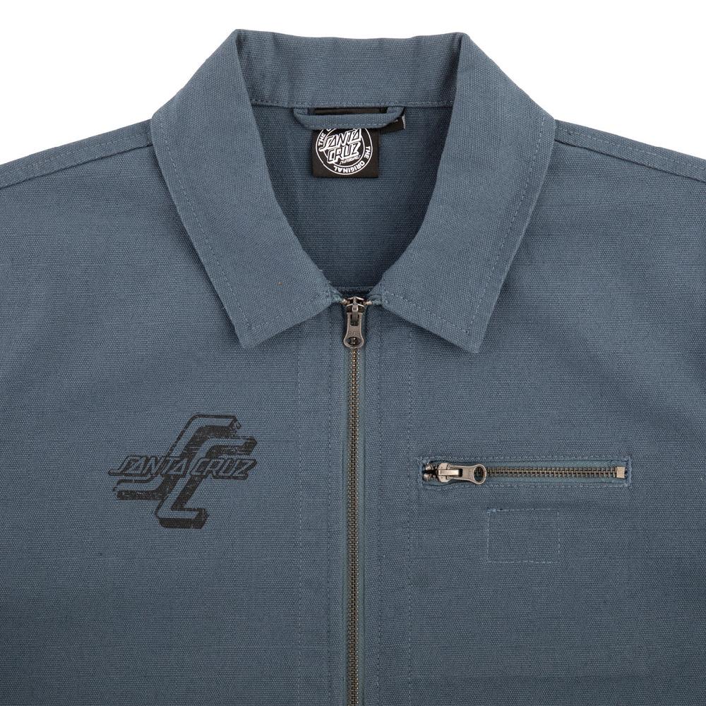 Santa Cruz Skateboards Woodcut Classic Mens Santa Cruz Work Jacket