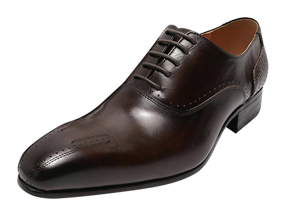santimon Men's Brogues Oxfords Dress Formal Tuxedo Shoes