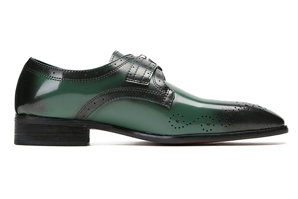 Santimon Men's Brogues Single Buckle Monk Strap Loafers