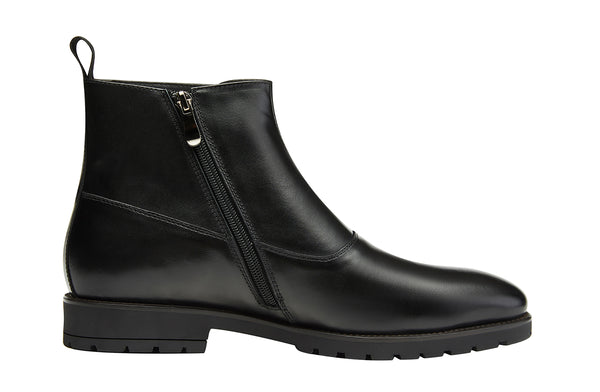 Santimon Men's Buckle Monk Strap Leather Western Boots