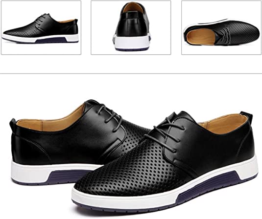 Santimon Men's Casual Derby Shoes Breathable Sneakers