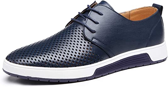 Santimon Men's Casual Derby Shoes Breathable Sneakers