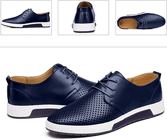 Santimon Men's Casual Derby Shoes Breathable Sneakers