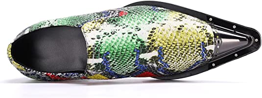 Santimon Men's Colorful Graphic Printed Western Loafers