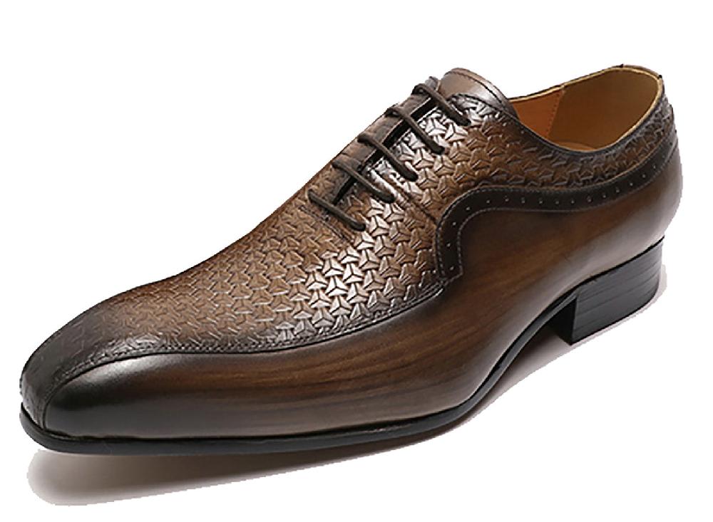 santimon Men's Dress Fashion Novelty Carve Brogues Oxfords