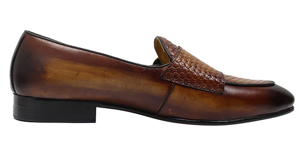 Santimon Men's Dress Formal Handmade Monk Strap Loafers