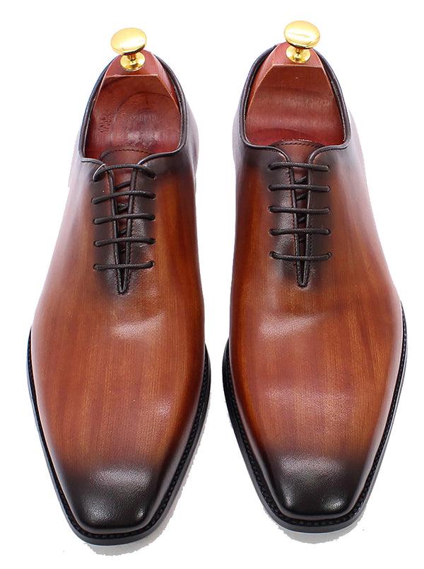 Santimon Men's Dress Formal Whole Cut Oxfords Shoes