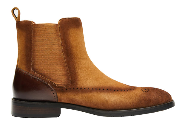 Santimon Men's Fashion Dress Formal Brogues Chelsea Boot