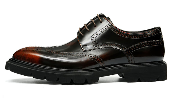 Santimon Men's Fashion Dress Formal Wingtips Brogues Derby