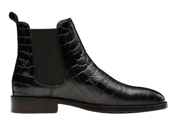 Santimon Men's Fashion Dress Plaid Pattern Chelsea Boot