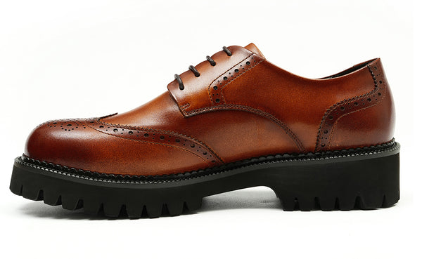 Santimon Men's Fashion Dress Wingtips Brogues Derby