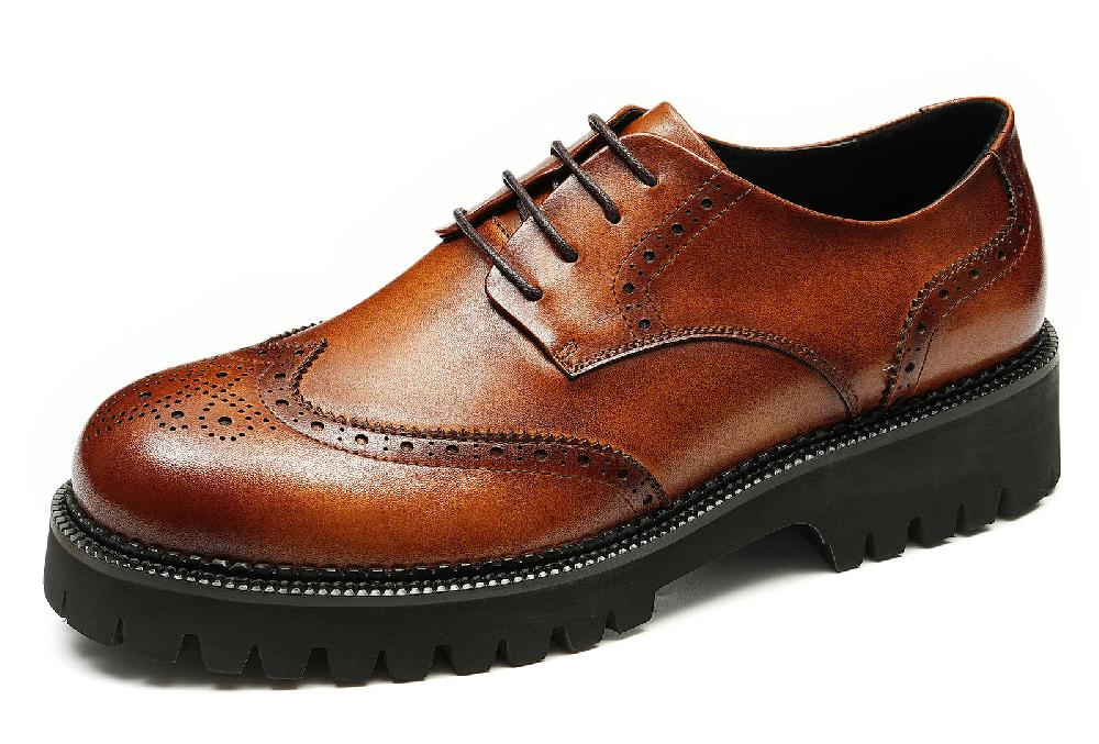 santimon Men's Fashion Dress Wingtips Brogues Derby