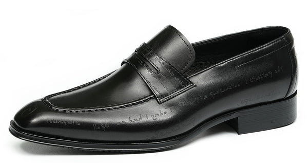 Santimon Men's Fashion Tuxedo Brogues Penny Loafers
