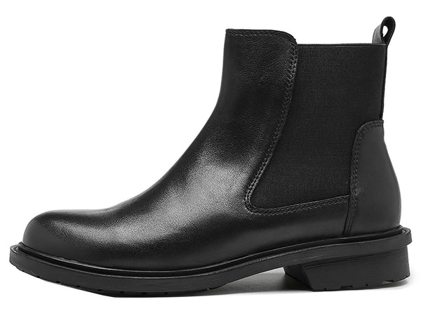 Santimon Men's Genuine Leather Handmade Tuxedo Chelsea Boots