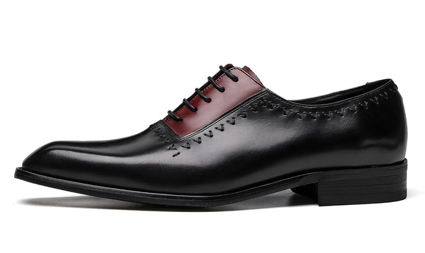 Santimon Men's Genuine Leather Oxfords Formal Shoes
