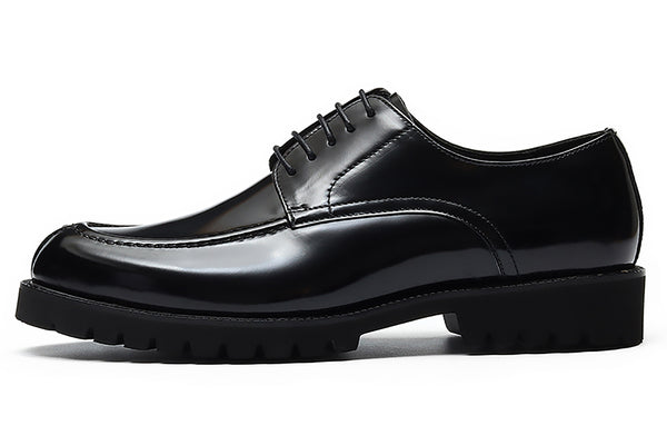 Santimon Men's Genuine Leather Tuxedo Shoes Formal Derby