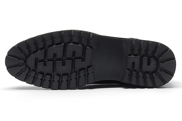 Santimon Men's Genuine Leather Tuxedo Shoes Formal Derby