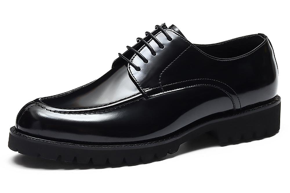 santimon Men's Genuine Leather Tuxedo Shoes Formal Derby