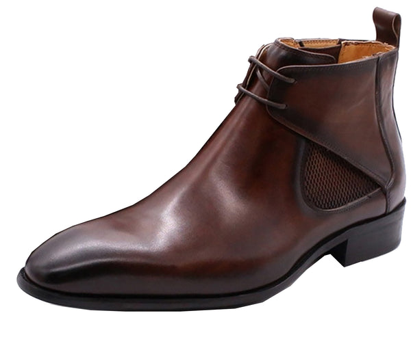 Santimon Men's Handmade Chelsea Foaml Dress Chukka Boots