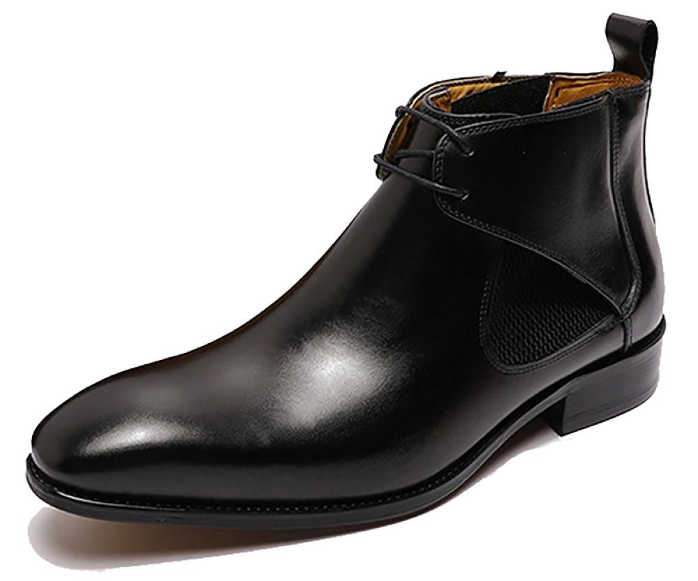 santimon Men's Handmade Chelsea Foaml Dress Chukka Boots