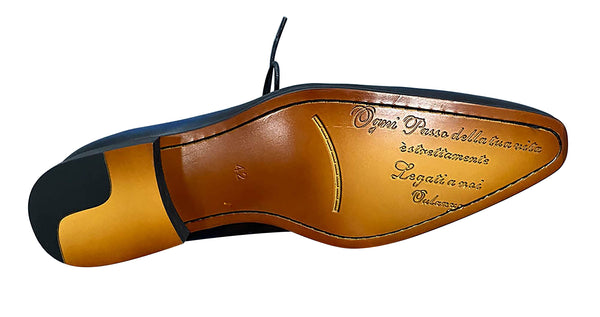 Santimon Men's Handmade Dress Formal Plain Toe Derby