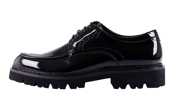 Santimon Men's Handmade Dress Plain Toe Brogues Derby