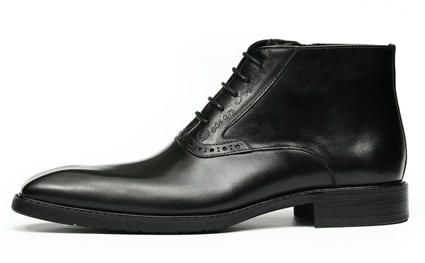 Santimon Men's Handmade Formal Brogues Oxfords Boots