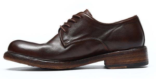 Santimon Men's Handmade Genuine Leather Formal Derby