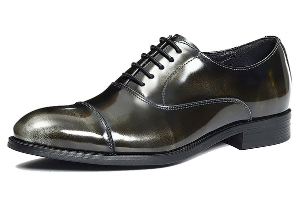 Santimon Men's Leather Tuxedo Shoes Formal Dress Oxford