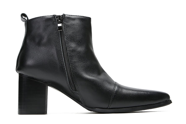 Santimon Men's Novelty Full Samll Decor Hard Casual Boots