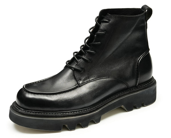 Santimon Men's Washed Crafted Soft Leather Oxfords Boots