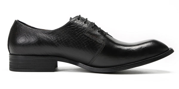 Santimon Mens Crocodile Printed Wedding Oxfords Tuxedo Shoes