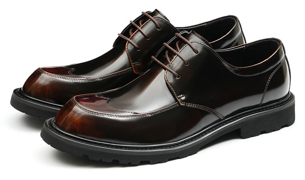 Santimon Mens Oxfords Patent Leather Formal Dress Shoes