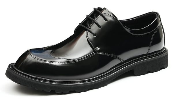 Santimon Mens Oxfords Patent Leather Formal Dress Shoes