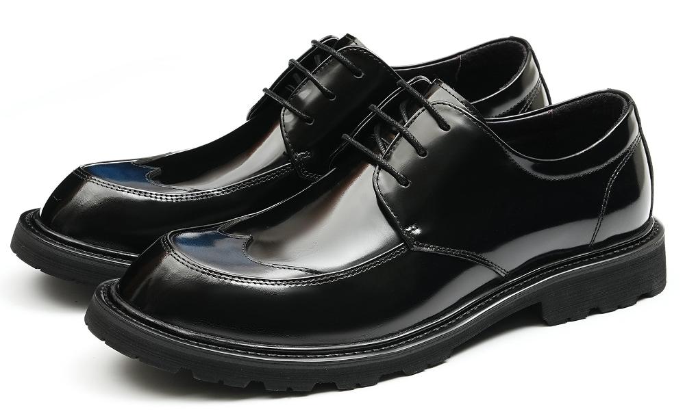 santimon Mens Oxfords Patent Leather Formal Dress Shoes