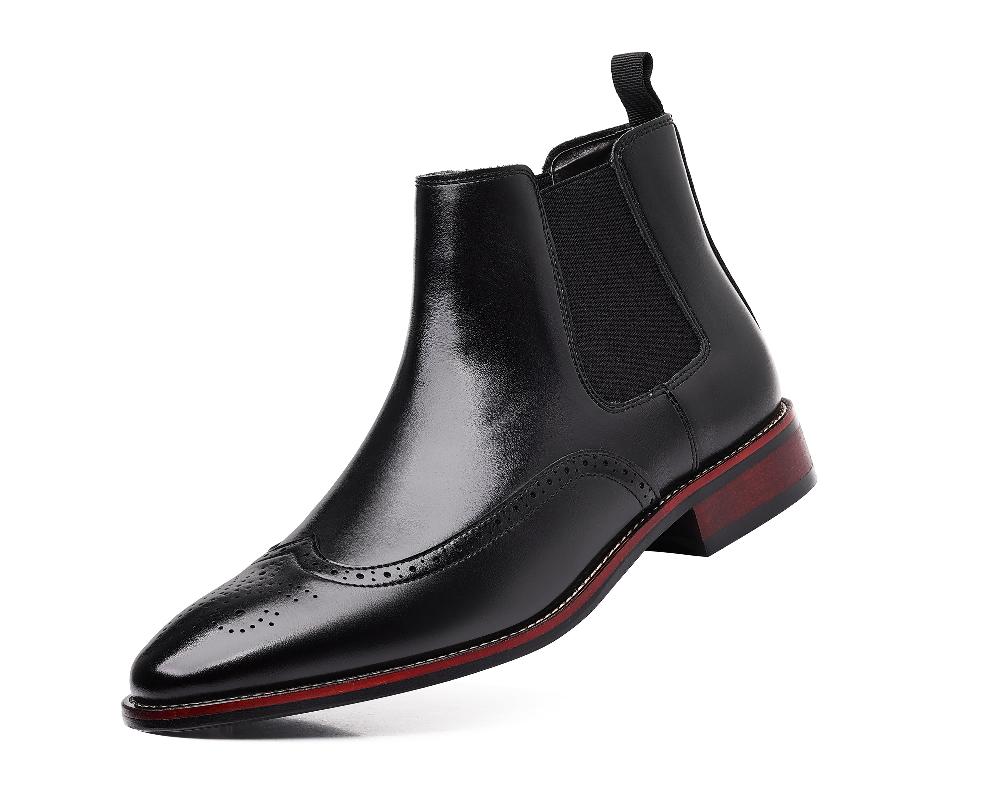 santimon Brogue-Detail Chelsea Boots