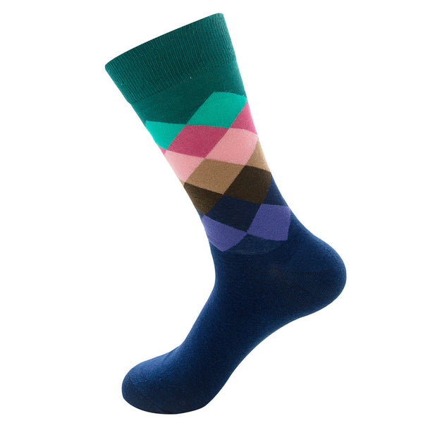 Santimon Colorful Argyle Socks 1 Pair Set