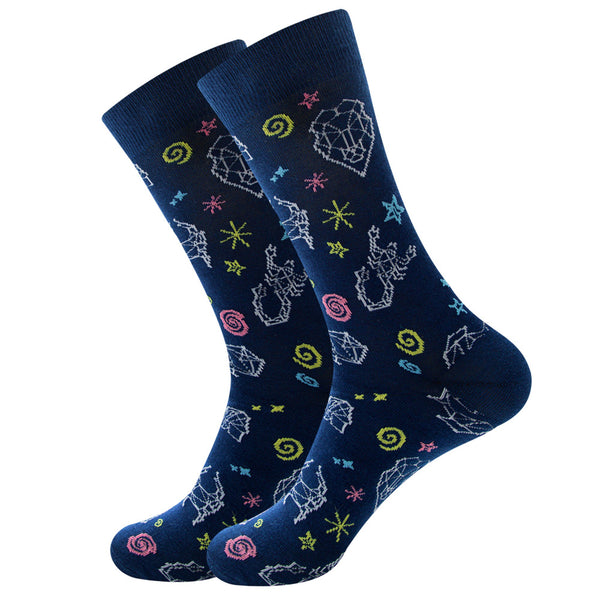 Santimon Fruits Snacks & Space Socks 1 Pair Set