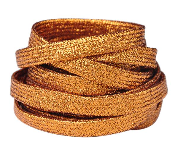 Santimon Glitter Flat Shoelaces - 1 Pair Pack BLX-01