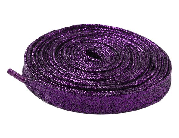 Santimon Glitter Flat Shoelaces - 1 Pair Pack BLX-01