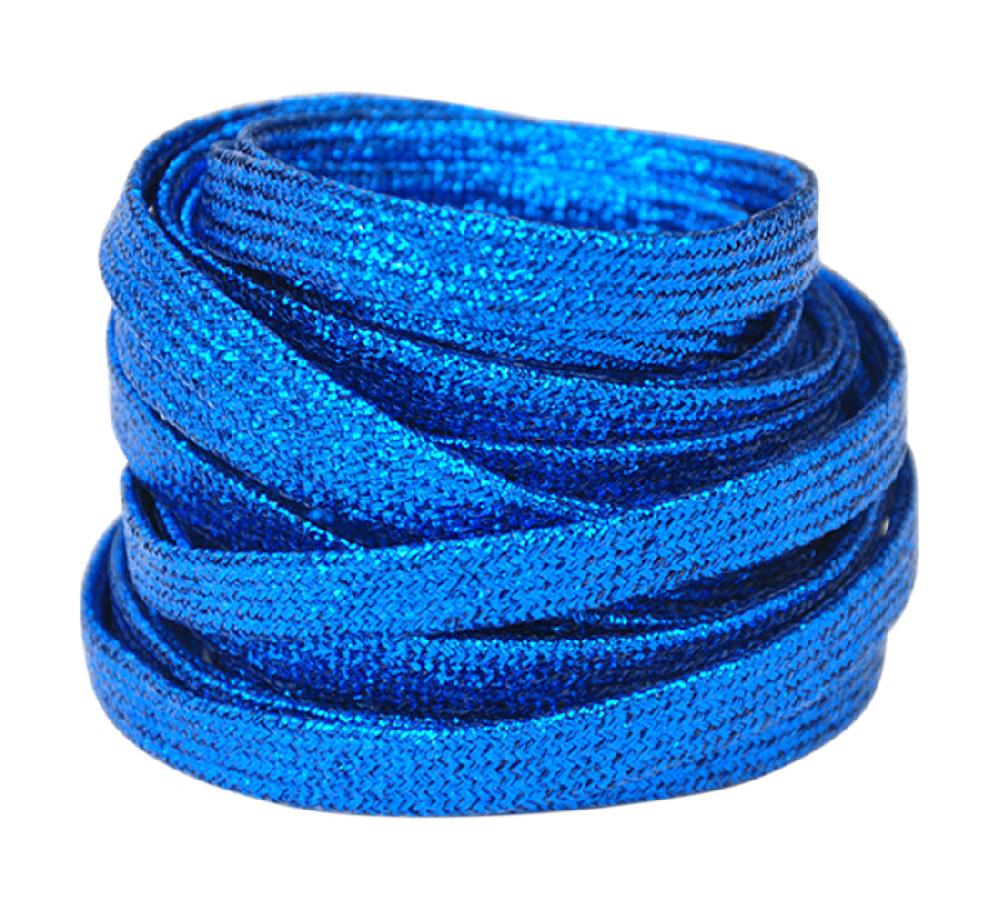 santimon Glitter Flat Shoelaces - 1 Pair Pack BLX-01