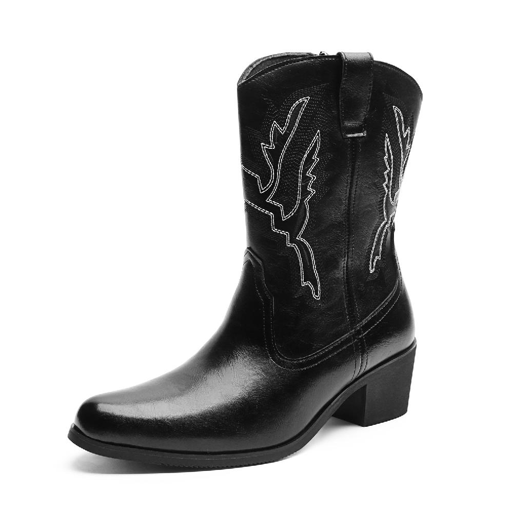 santimon High Heel Cowboy Boots for Men