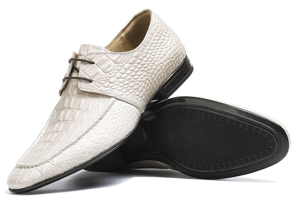 Santimon Men's Alligator Formal Dress Derby